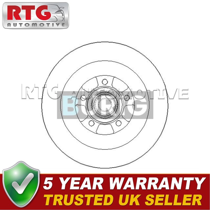RTG Rear Brake Disc Fits Renault Espace 2002- Vel Satis 2002- + Other Models