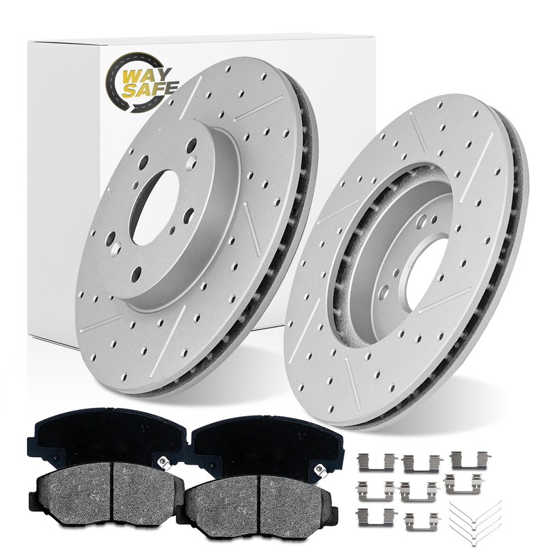 Front Brake Rotors Pads Kit for 2003 - 2015 Honda Accord 2003-2011 Element gallery