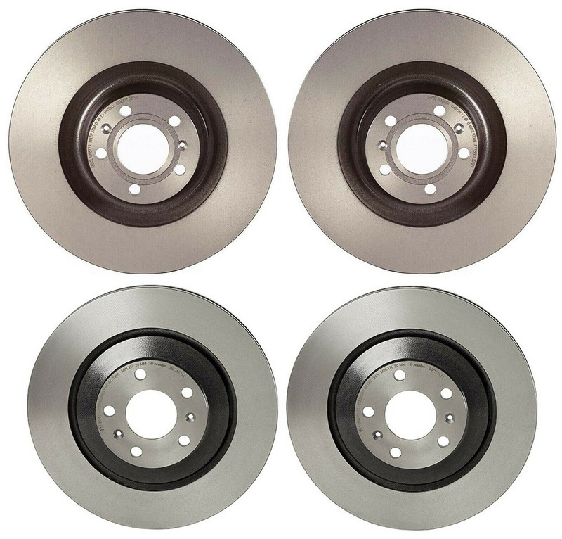 Brembo Front 360mm & Rear 335mm Coated Brake Disc Rotors Kit For Audi A8 Quattro