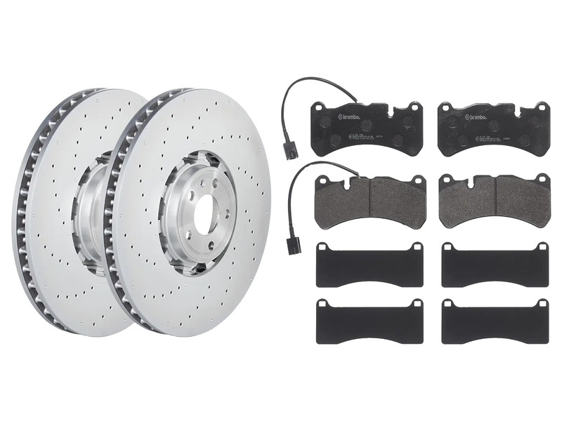 Brembo Front Drilled Brake Discs Pads Set For Alfa Romeo Giulia Stelvio 360mm
