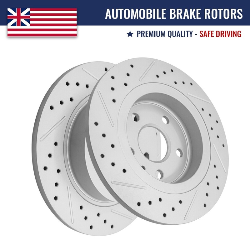 Rear Drilled Disc Brake Rotors for Chevrolet Cruze Trax Sonic Buick Encore