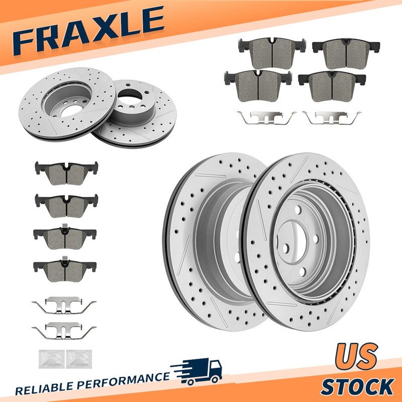 Front & Rear Disc Brake Rotors & Pads Kit for BMW 320i 328d 328i 330i GT xDrive