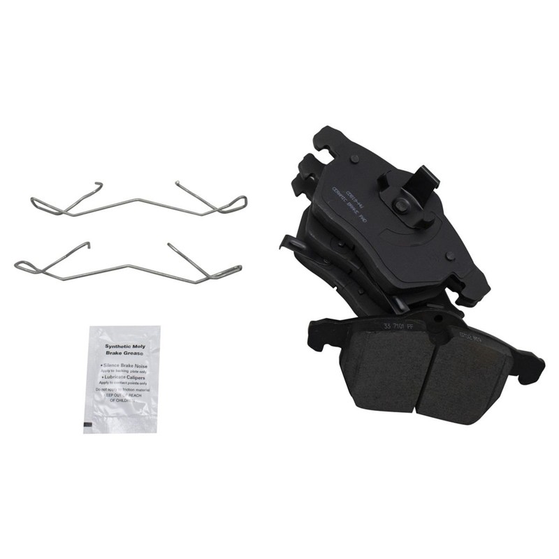 Front Ceramic Brake Pad Performance Coated Rotor Kit w/Chemicals gallery