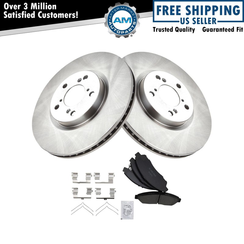 Front Premium Posi Ceramic Disc Brake Pad & Rotor Kit for Honda Pilot SUV