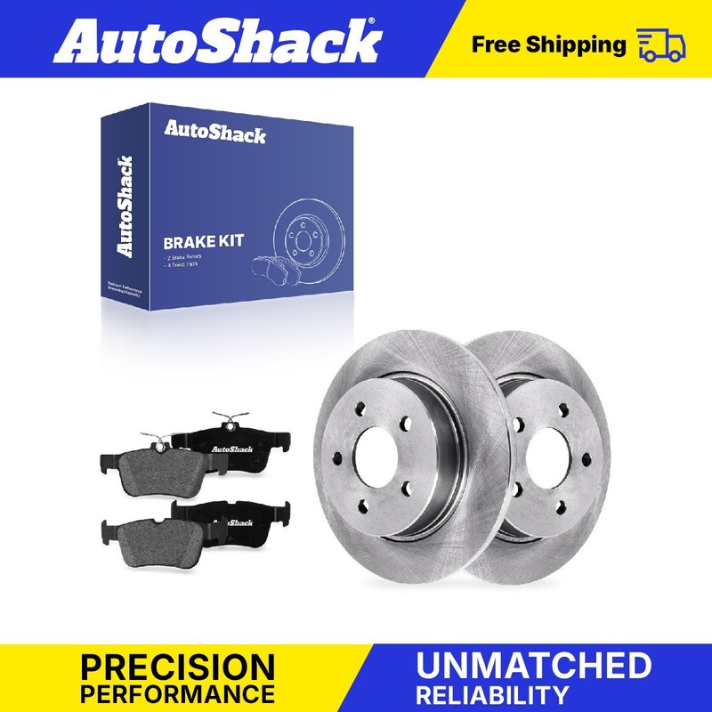Rear Brake Rotors Premium Pads for Ford, Focus 2012-2018, FWD L4 2.0L