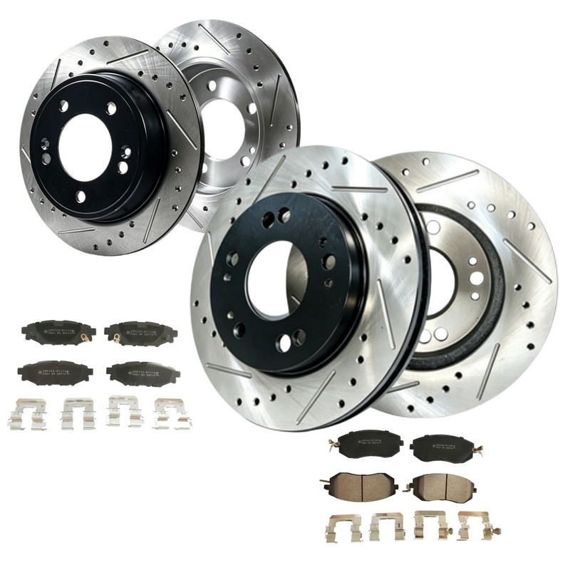 Front Rear Brake Rotors Pads Kits Fit Subaru Forester Crosstrek 2016 2017