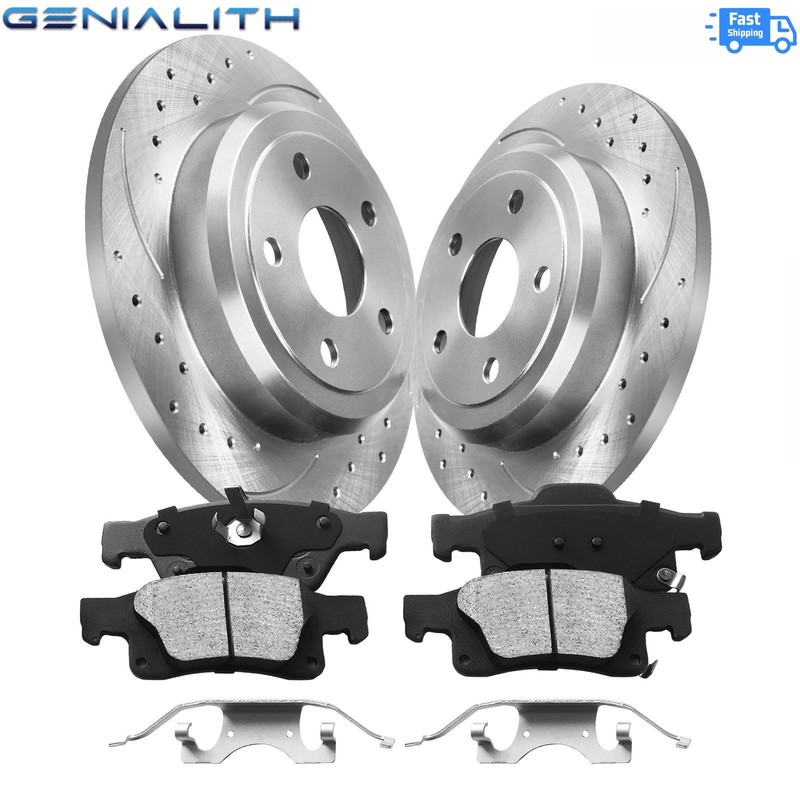 330mm Rear Disc Rotor Ceramic Brake Pad Kit for 2011-2020 Durango Grand Cherokee
