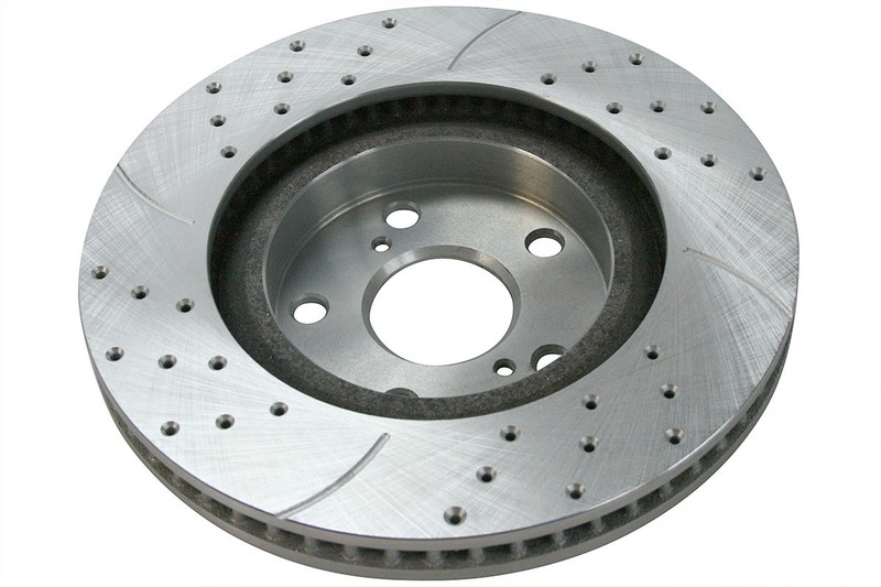Front Rear Drilled Slotted Brake Rotors Premium Pads for Toyota, Camry 2007-2011 gallery