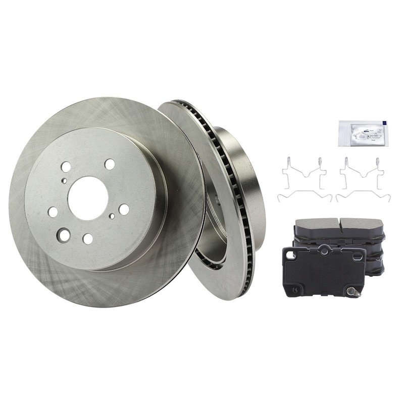 Brake Disc and Pad Kits 2-Wheel Set Rear for Lexus IS350 IS250 GS350 GS450h