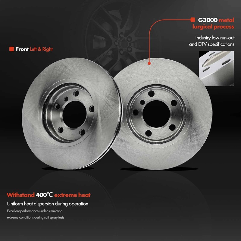 2Pcs Disc Brake Rotors for Mini Cooper Countryman 2011-2016 Front Left & Right gallery