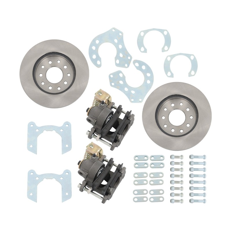 91031921 Bolt-On Rear Disc Brake Kit w/ E-Brake Caliper, For Ford 9 Inch