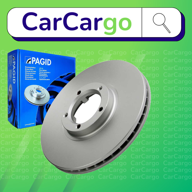 Pagid Vented Front Brake Discs Pair For Ford Transit 2.9 i 1991-1994 270 mm
