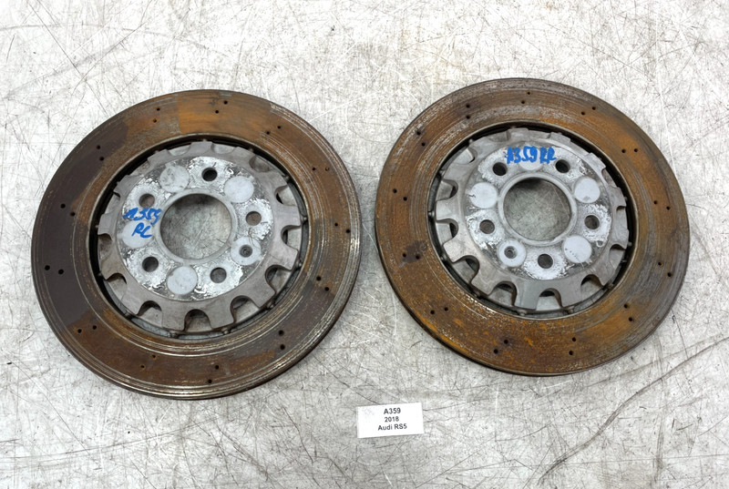 ✅ 18-24 Audi RS5 Rear Left Driver Right Passenger Side Brake Disc Rotor SET