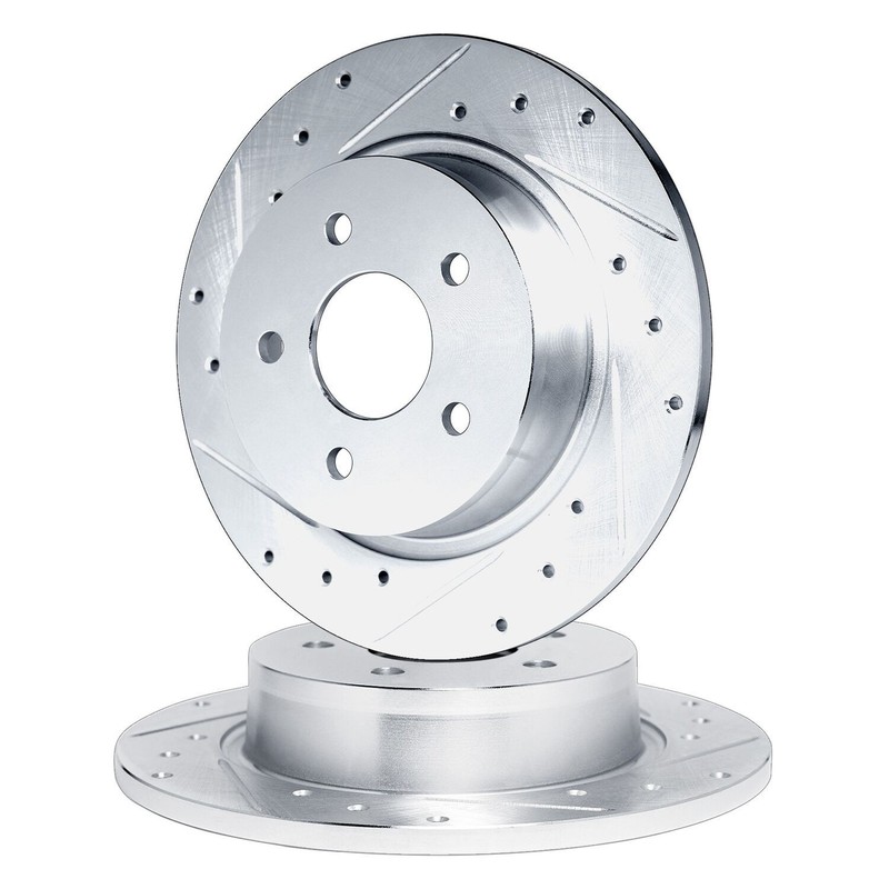 For Mercedes-Benz A200 13-17 R1 Concepts Drilled & Slotted Rear Brake Rotor Set gallery