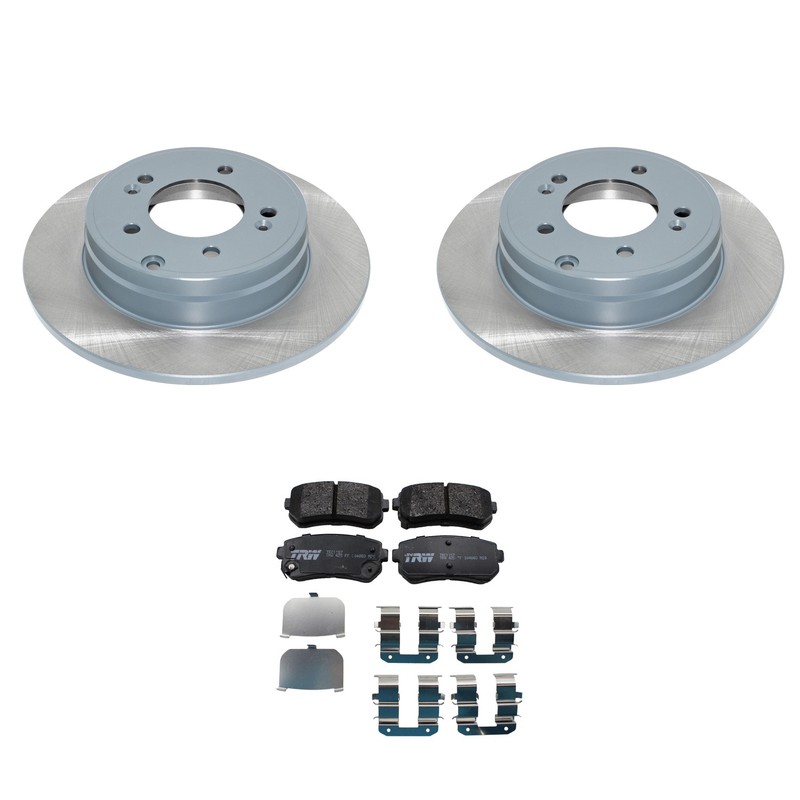 DuraGo Rear Rotors TRW Pro Ceramic Disc Brake Pad Kit For Hyundai Sonata L4 2015