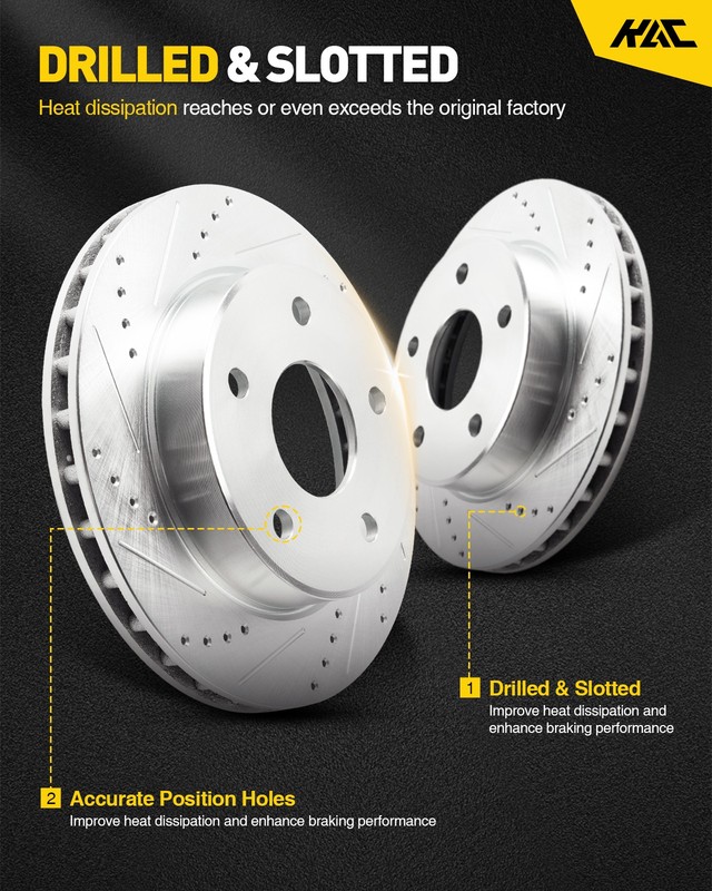 Fit For 2010-2015 Mercedes GLK350 2010-2012 2014 E350 Rear Drilled Brake Rotor gallery