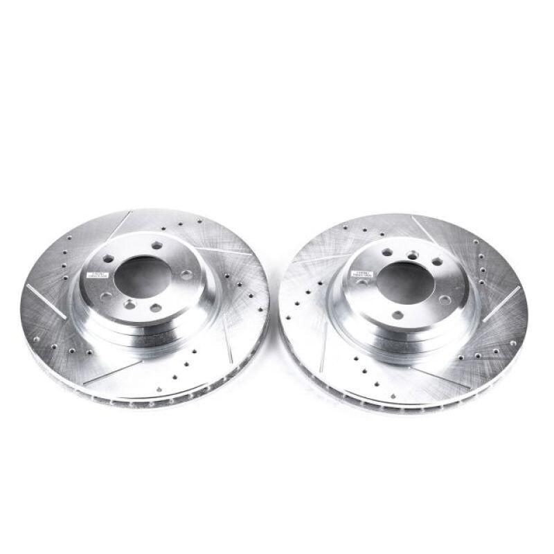 Power Stop FITS 2009-11 BMW 335d Front Evolution Drilled & Slotted Rotors – Pair
