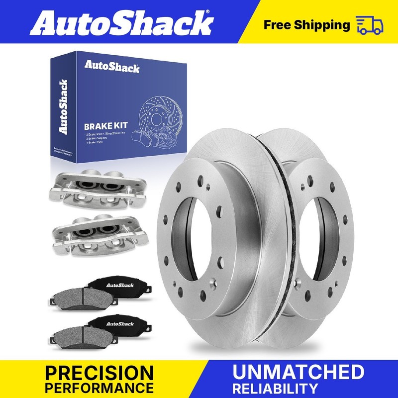 Front Drilled Slotted Brake Rotor Premium Pad Caliper for Nissan, Frontier 05-24