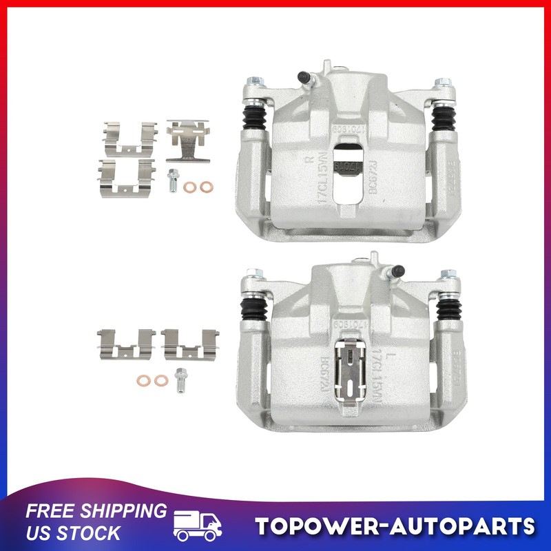 Front Brake Calipers w/ Bracket Pair Left Right For 1997-2001 Acura Integra gallery