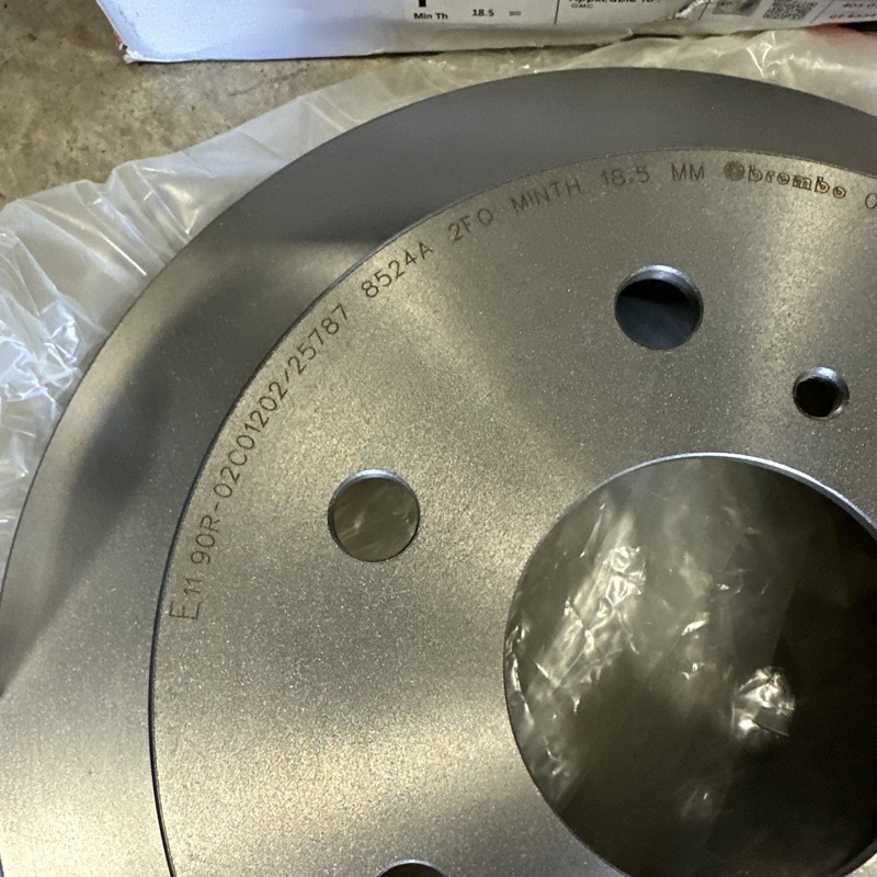 One New Brembo Disc Brake Rotor Rear 09B53411 Cadillac Chevrolet GMC. Open Box gallery