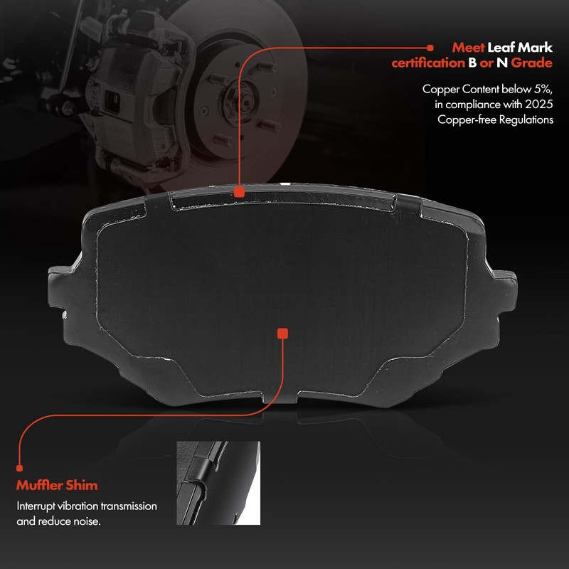 Front Side Disc Brake Rotor & Brake Pad for Suzuki Grand Vitara 99-05 XL-7 02-04 gallery