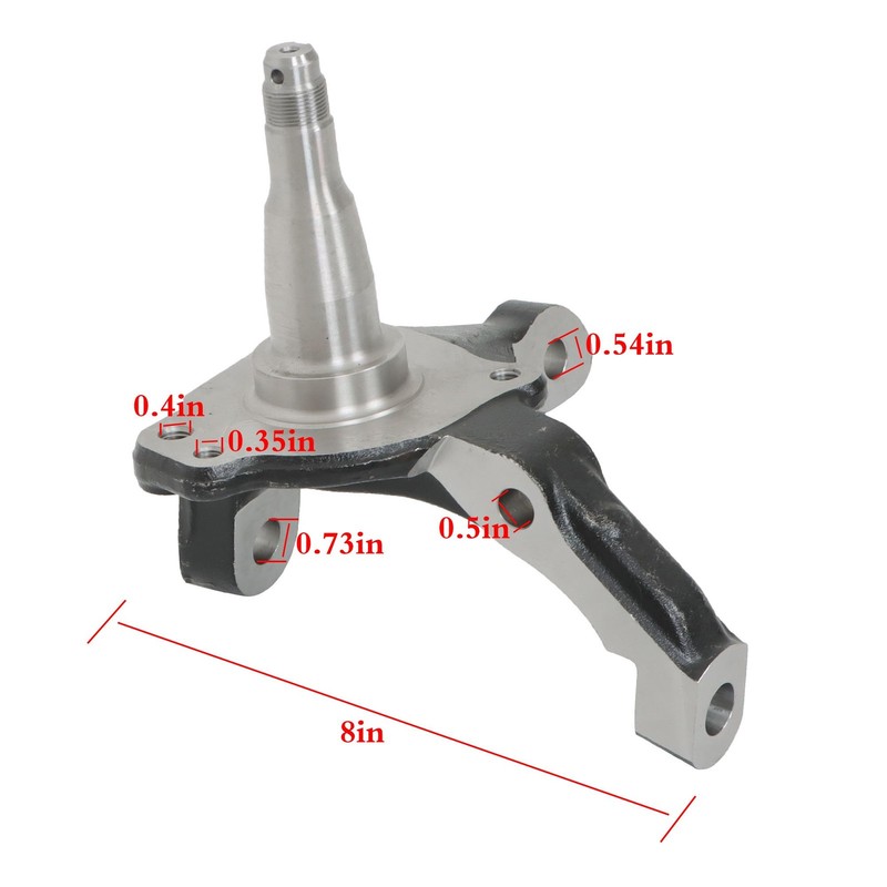 2PCS Forged Steel 1-piece Stock Spindles For Ford Mustang II & Pinto 1974-1978 gallery