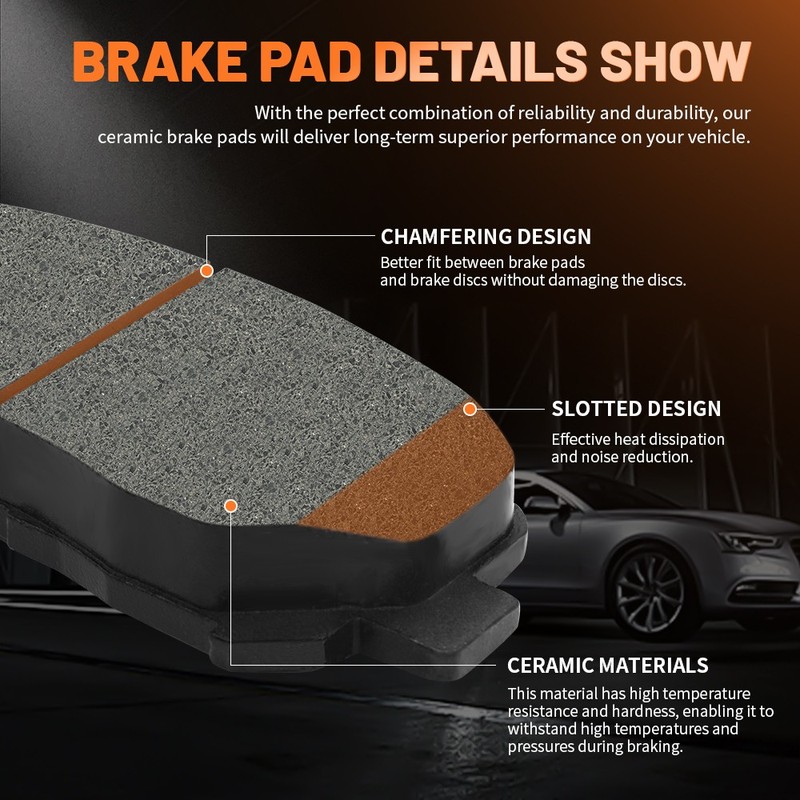 Front Rear Disc Rotors Brake Pads Set for 2013-2015 Subaru XV Crosstrek Forester gallery