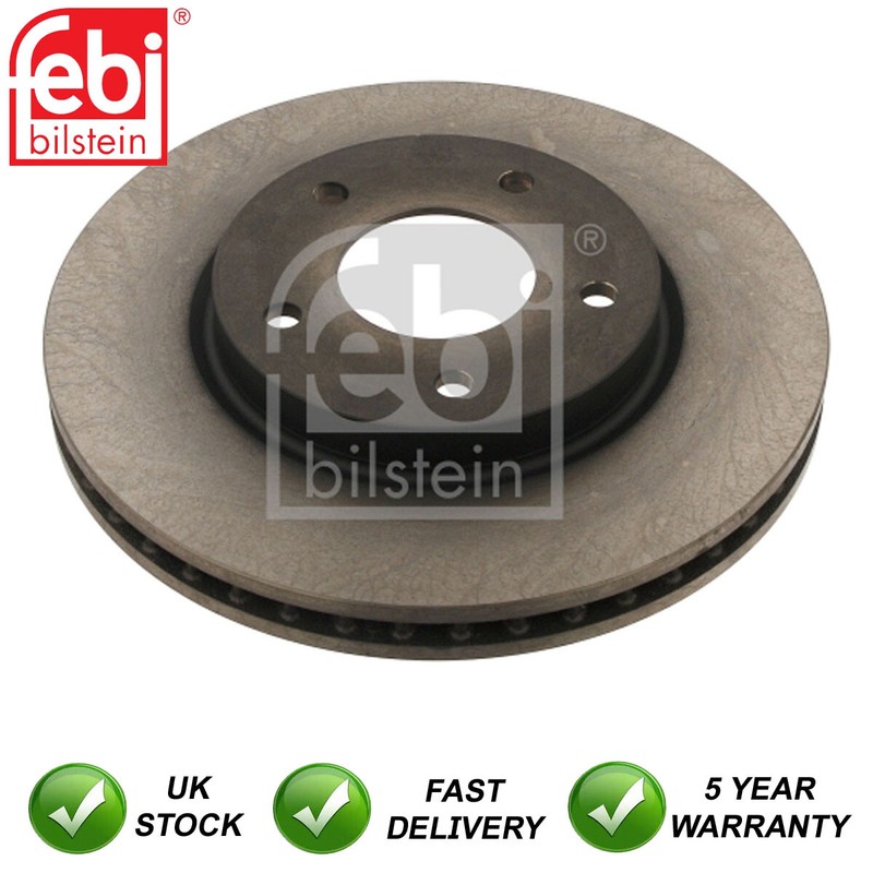 Brake Discs Front Febi Fits Mitsubishi Lancer 2007- Dodge Caliber 2007-