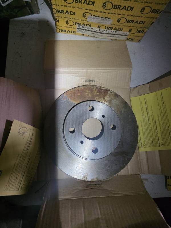 NOS Disc Brake Rotor Bradi JBR337 Ref. 9888 080-2197 for 86-89 Toyota Celica