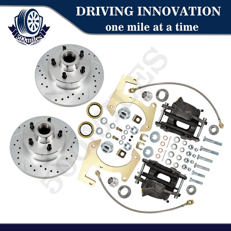 Deluxe Disc Brake Kit, 5×4.5″ For 1948 – 1956 Ford F100 Half Ton Truck Front
