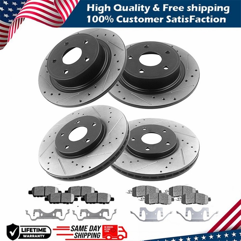 12.99″ Front Rear Rotors Brakes Pads for 2011-2020 Dodge Durango Grand Cherokee