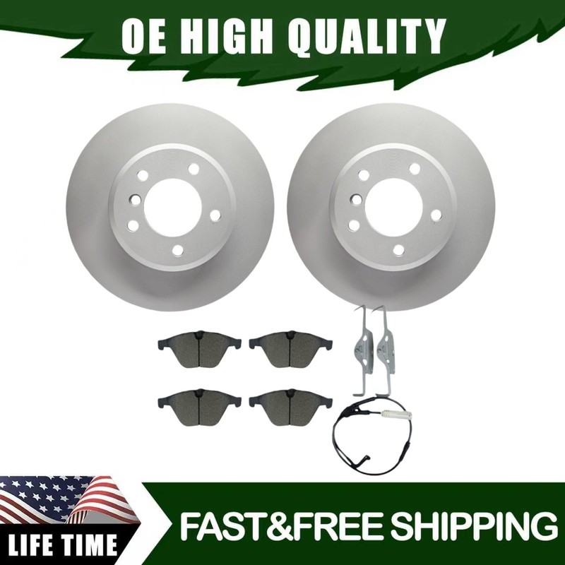 Front Disc Brake Rotors Ceramic Brake Pads For Bmw 525i Automatic Only 2004-2007