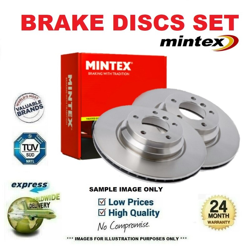 MINTEX Brake Discs Set for TOYOTA RACTIS 1.5 VVTi 4WD 2005-2010