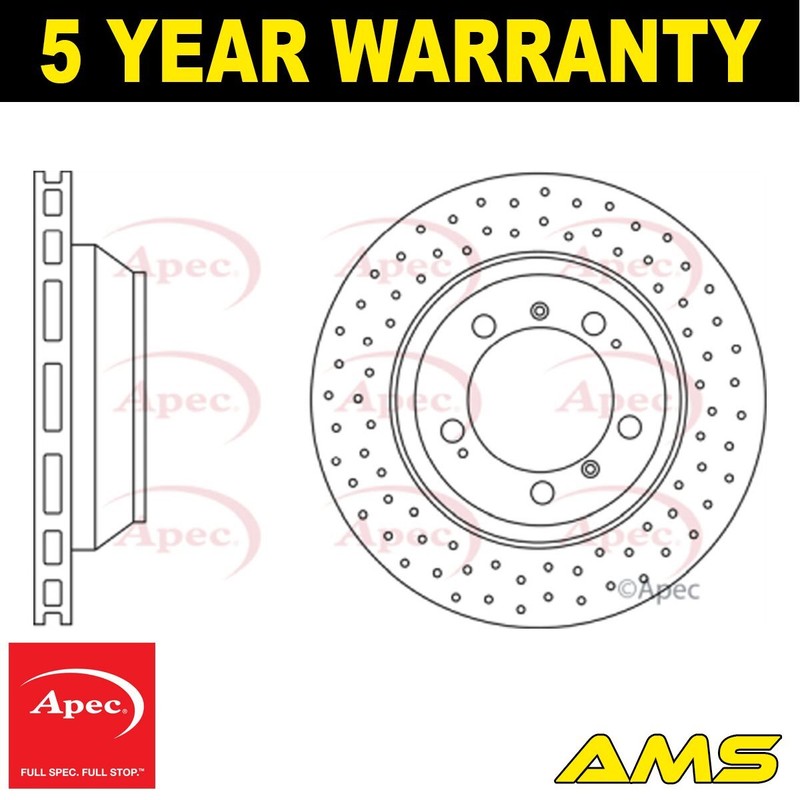Fits Porsche 911 Boxster 2.7 3.4 3.6 Brake Disc Rear Apec 99635240104