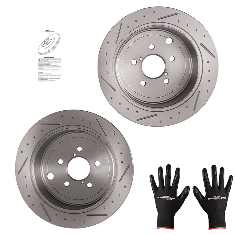 Rear Disc Brake Rotors Set for Subaru Outback 2010-2014/WRX 2012-14/BRZ 2013-16