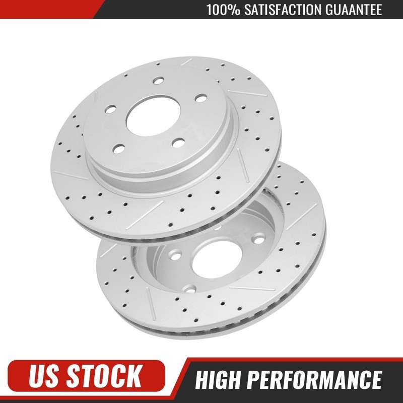 For 07-09 Chrysler Aspen Durango Ram 1500 Classic Front Brake Disc Rotors Pair
