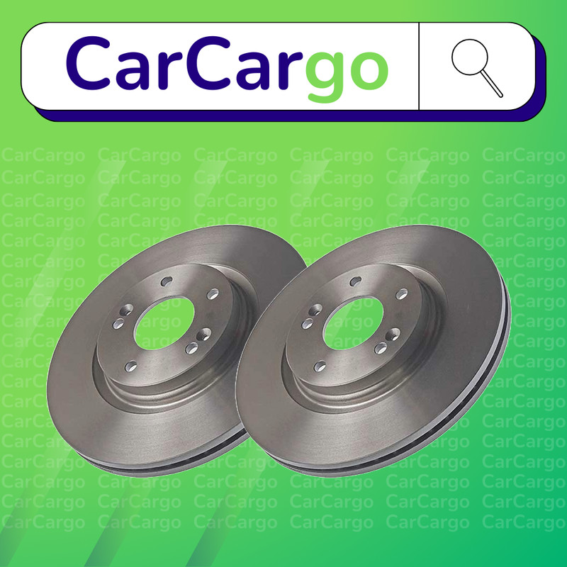 Premium Vented Front Brake Discs Pair Kia Soul 1.6 T-GDi 2019-2024 305 mm