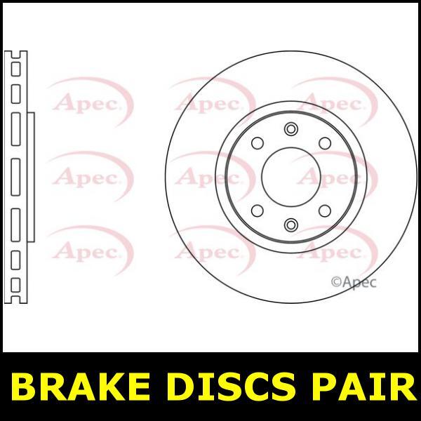 Brake Discs Pair Front FOR DS DS 3 165bhp 1.6 15->19 Petrol Apec gallery