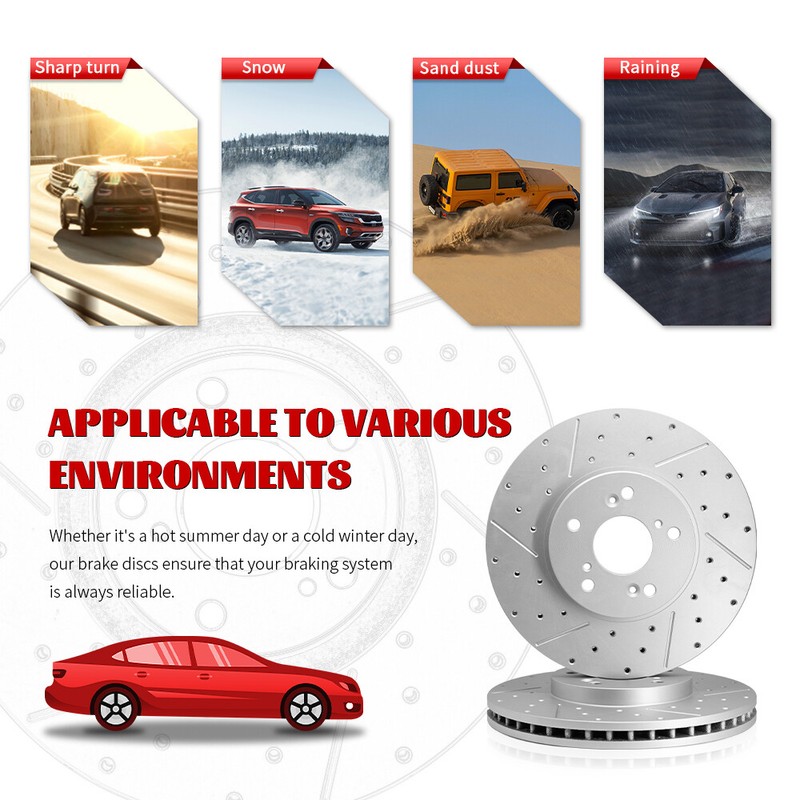 Front Rear Disc Rotors Ceramic Brake Pads for 10 - 15 Chevrolet Camaro LS LT gallery