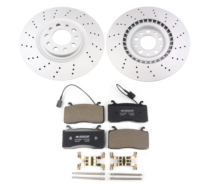 For 2017 -2022 Alfa Romeo Giulia 2.0L Front Brake Pads &Drilled Rotors US stock