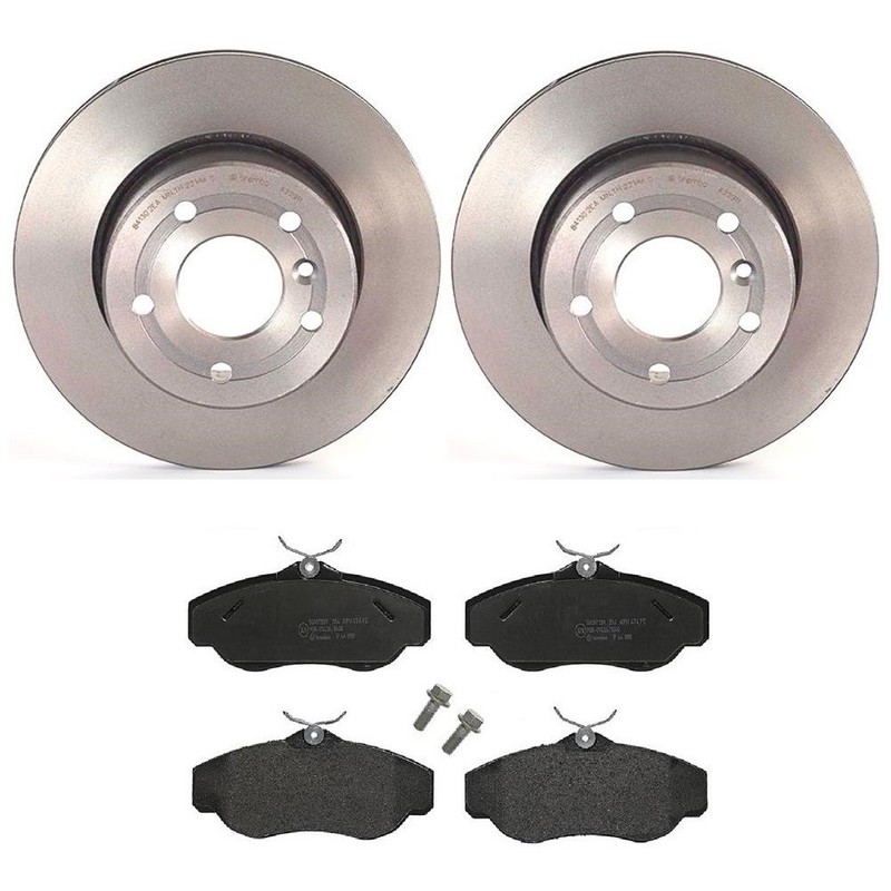 Brembo Front Brake Kit Disc Rotors Low-Met Pads for Land Rover Discovery ’99-’04