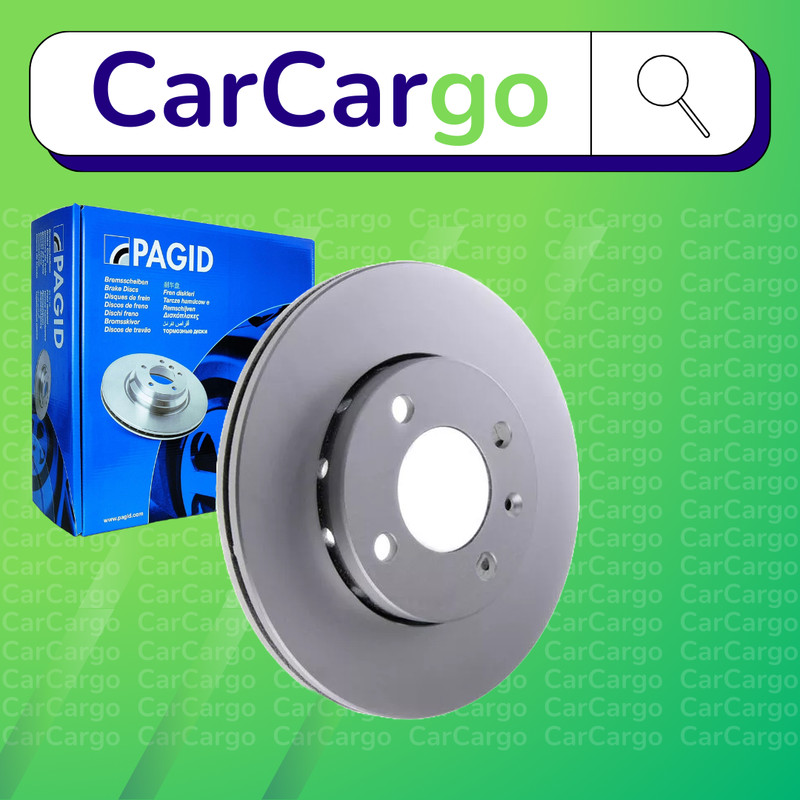 Pagid Vented Front Brake Discs Pair For VW Polo 64 1.9 SDI 1996-1999 239 mm