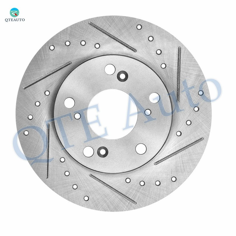 6PC Front 262mm Drilled Brake Rotors-Ceramic Brake Pad For 2006-2011 Honda Civic gallery