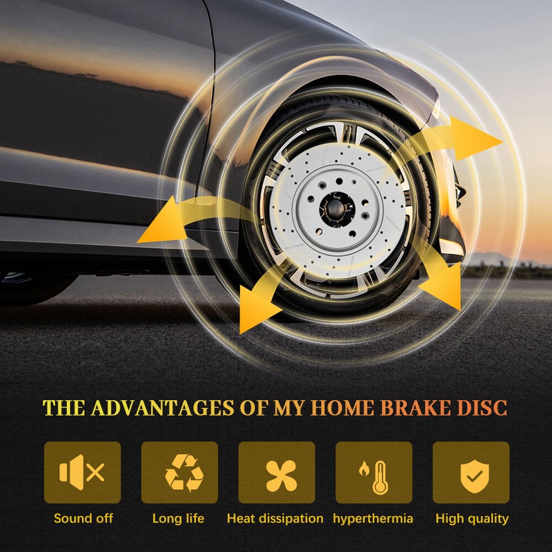 Front Disc Rotors +Brake Pads for Chevy Silverado 1500 Avalanche GMC Yukon XL gallery