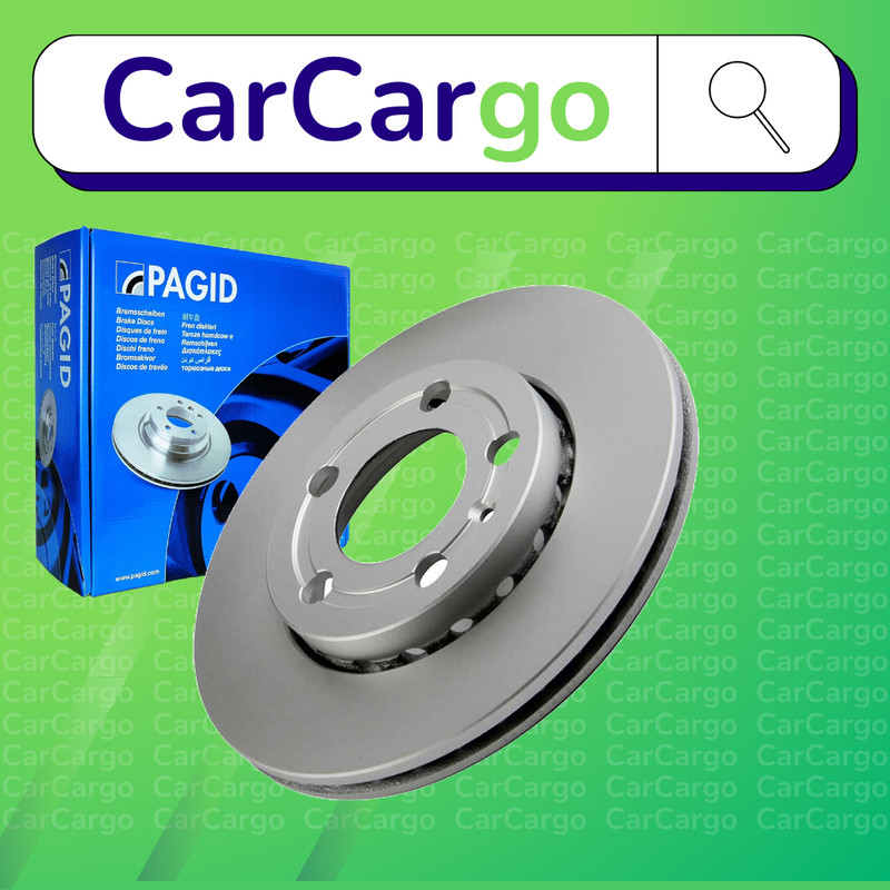 Pagid Vented Front Brake Discs Pair For Skoda Fabia 1.2 2001-2014 239 mm