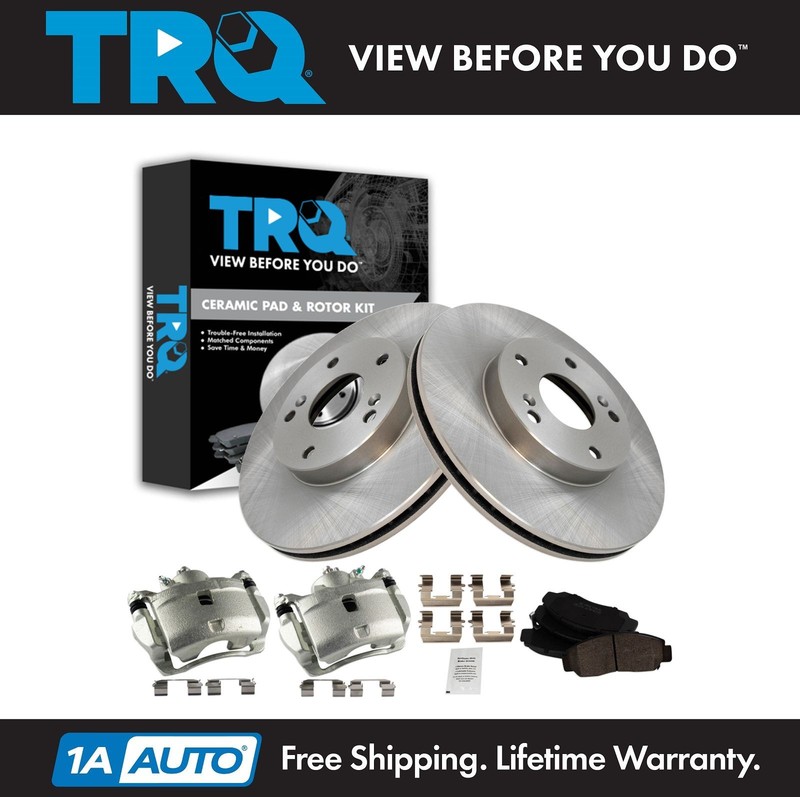 TRQ Brake Pad & Rotor Kit Ceramic Fits 2005-2005 Honda Accord