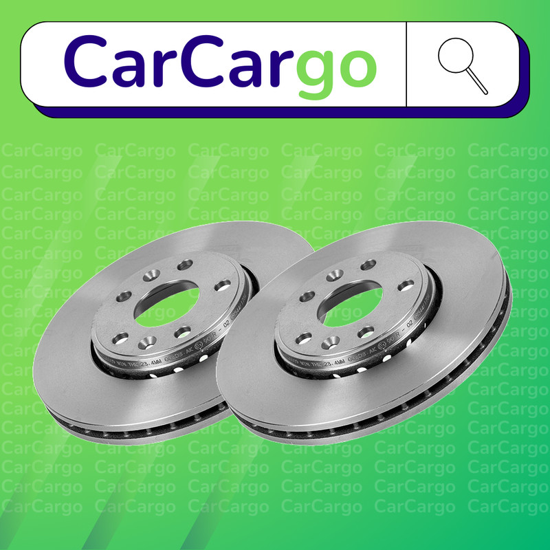 Premium Vented Front Brake Discs Renault Latitude 2.5 V6 2011-2024 296 mm