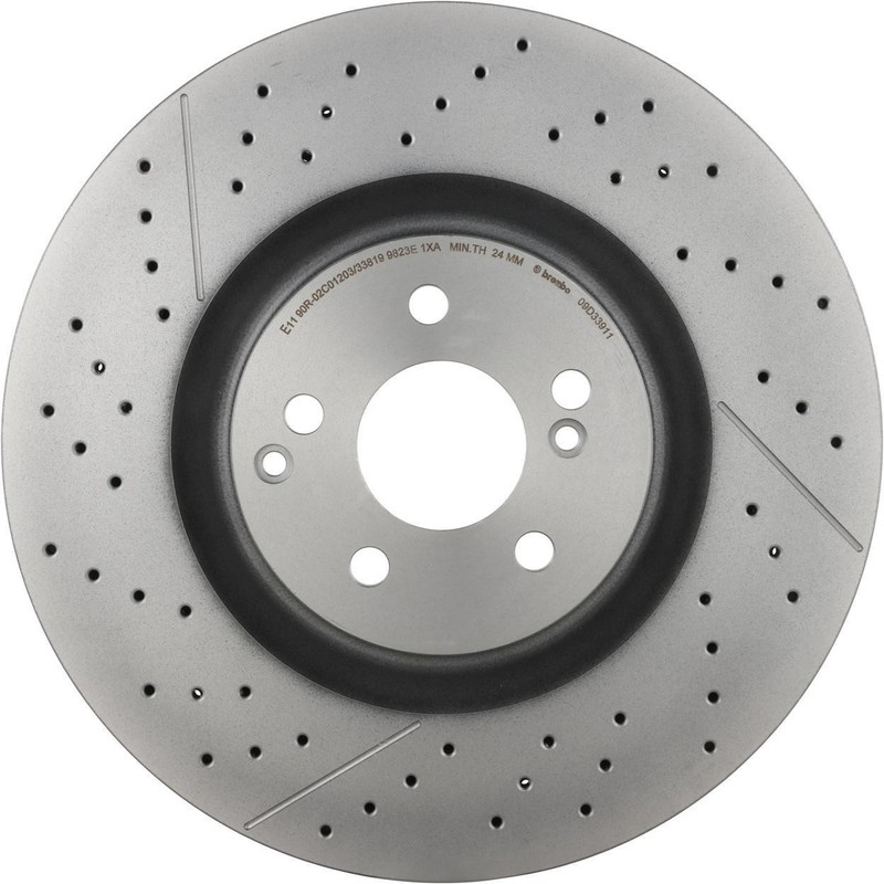 Brembo Rear Disc Brake Rotor for 2021-2022 Mercedes AMG GT 43