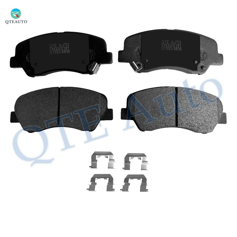 Set 6 Front 256mm Brake Disc Rotors-Ceramic Brake Pad Kit For 2012 KIA RIO EX LX gallery