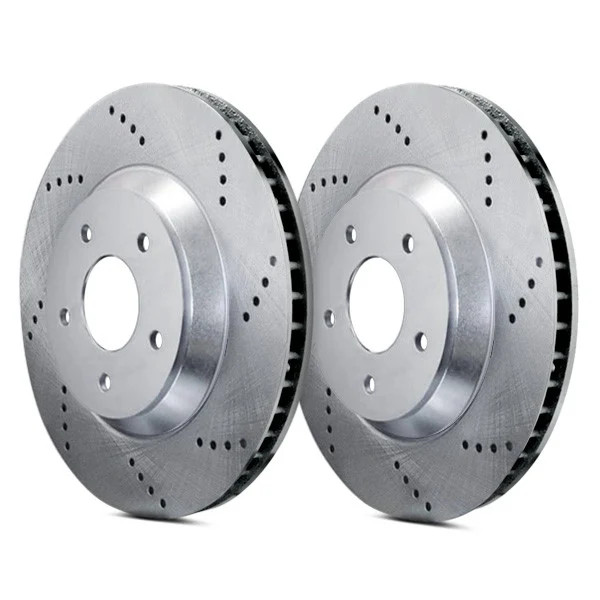 For BMW X3 2004-2010 ATL Autosports ATL-C34076-DO Drilled Rear Brake Rotors